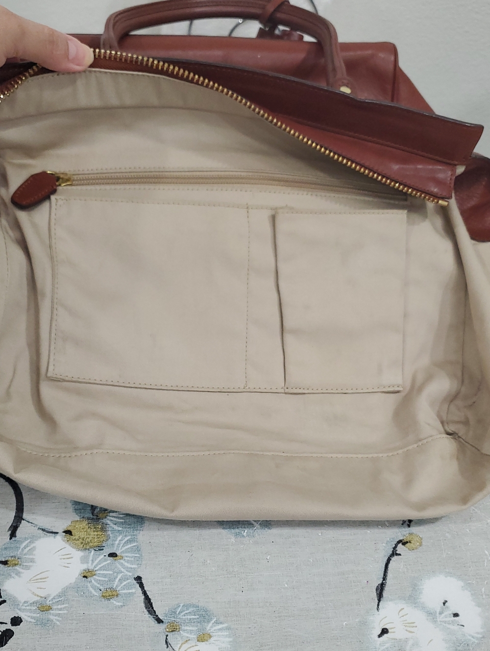 Coach Legacy Candace Large Brown Leather Carryall Handbag🤎💛 - Picture 15 of 16